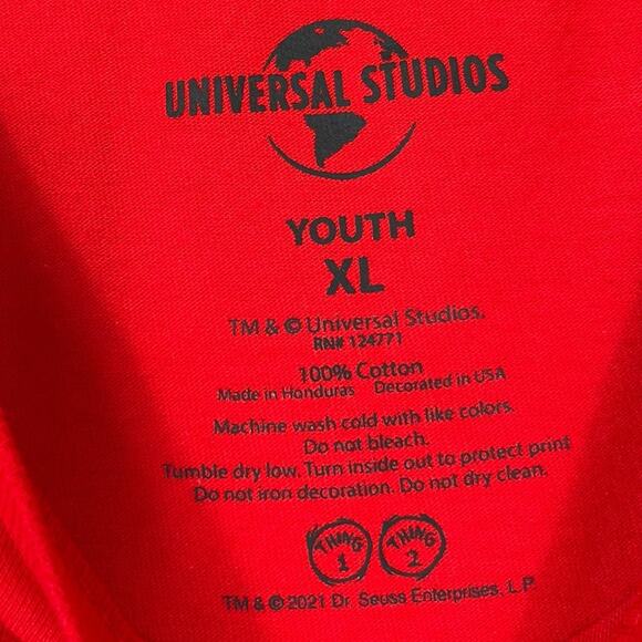 Universal Studios Youth XL Cat in the Hat Thing 1 T-Shirt - Picture 5 of 6